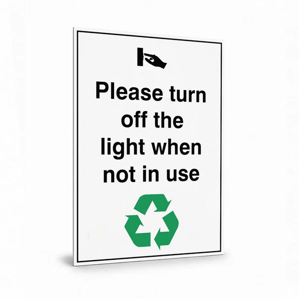 Property - Please Turn Off The Light When You Leave Sign