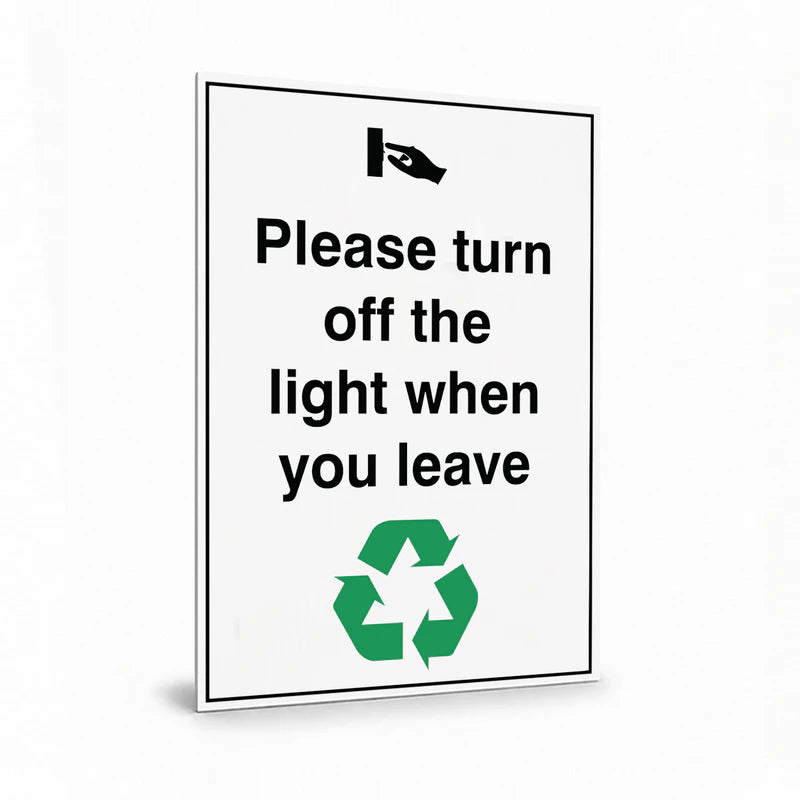 Property - Please Turn Off The Lights Save Energy Sign