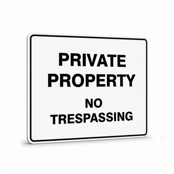 Property - Visitors Sign