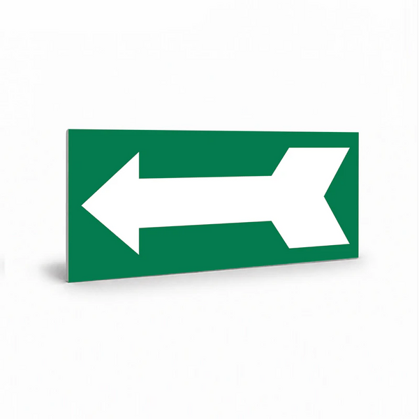 Property - White Arrow Green Background Sign
