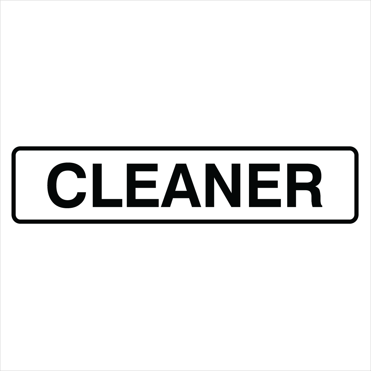 Property - Cleaner Sign