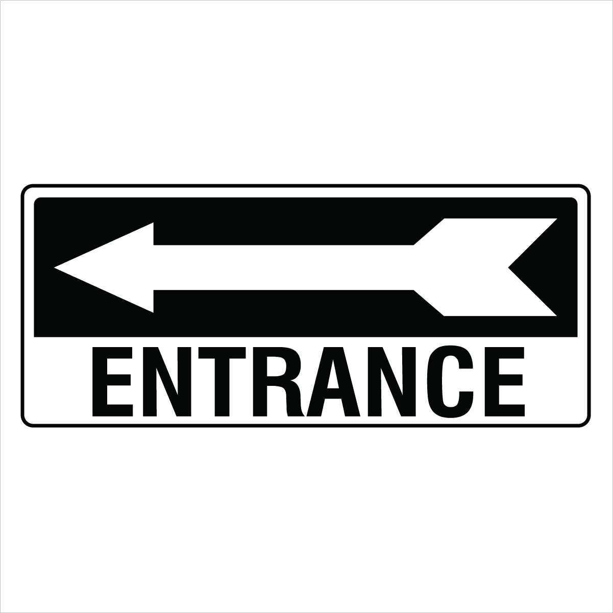 Property - Entrance Left Arrow Sign