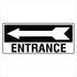 Property - Entrance Left Arrow Sign