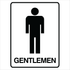 Property - Gentlemen with symbol Sign