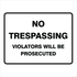 Property - No Vehicles Sign