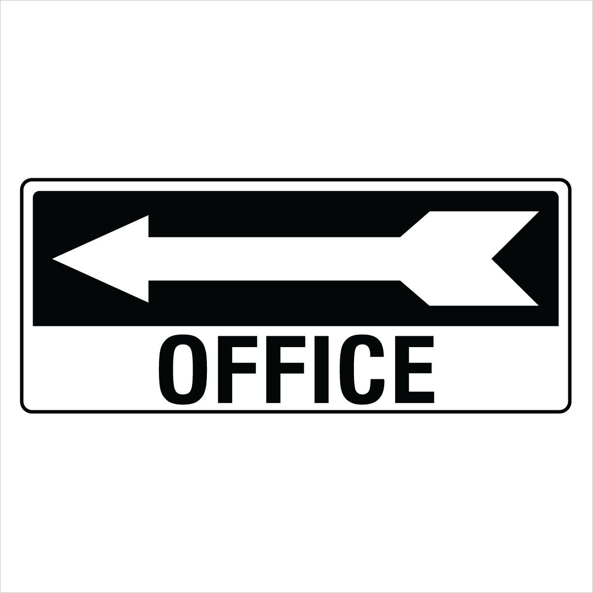 Property - Office Left Arrow Sign