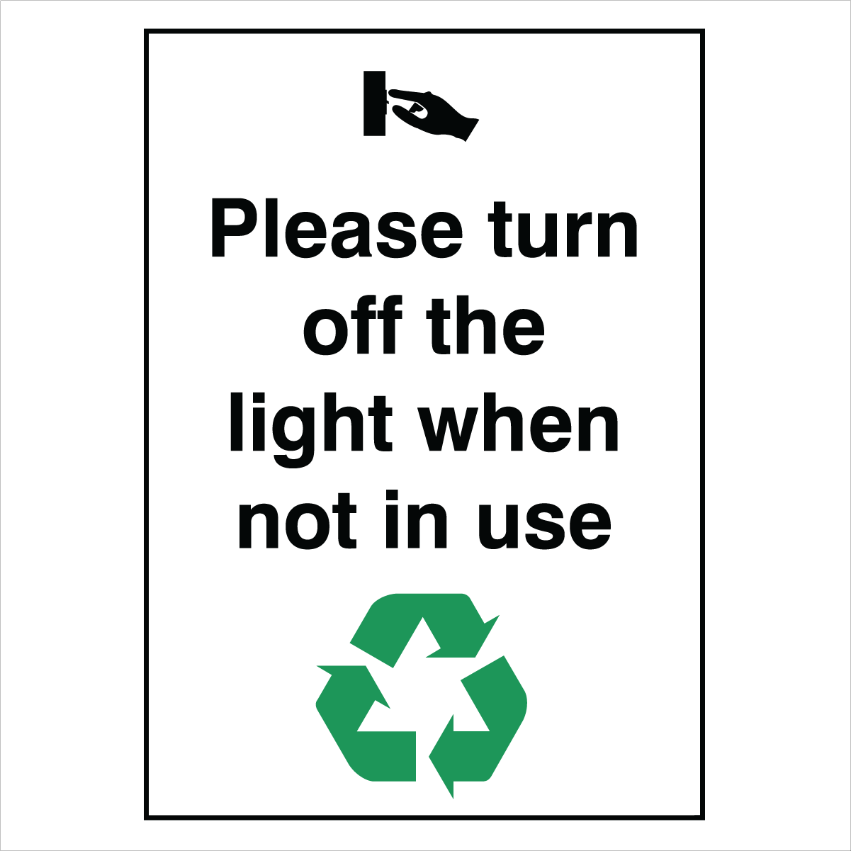 Property - Please Turn Off The Light When You Leave Sign