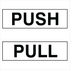 Property - Push Pull Set White Sign