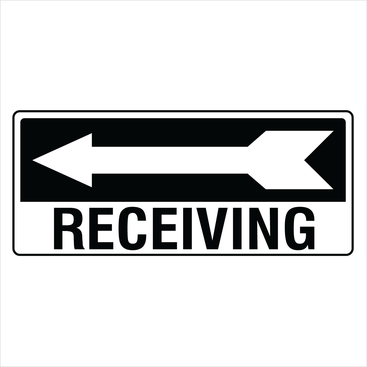 Property - Receiving Left Arrow Sign