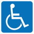 Property - Wheelchair Symbol blue Sign