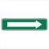 Property - White Arrow Green Background narrow Sign