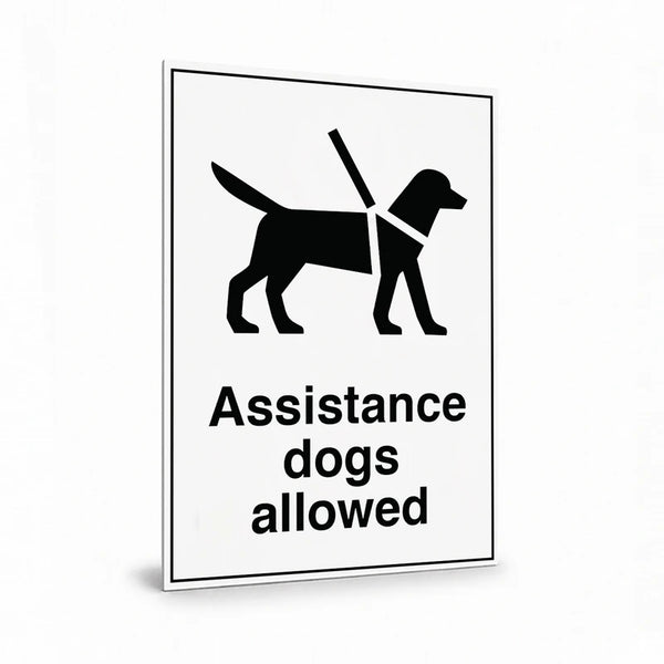 Public Area - Assistance Dogs Allowed Sign