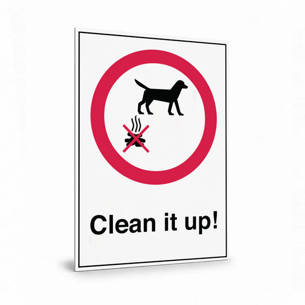 Public Area - Clean It Up Sign