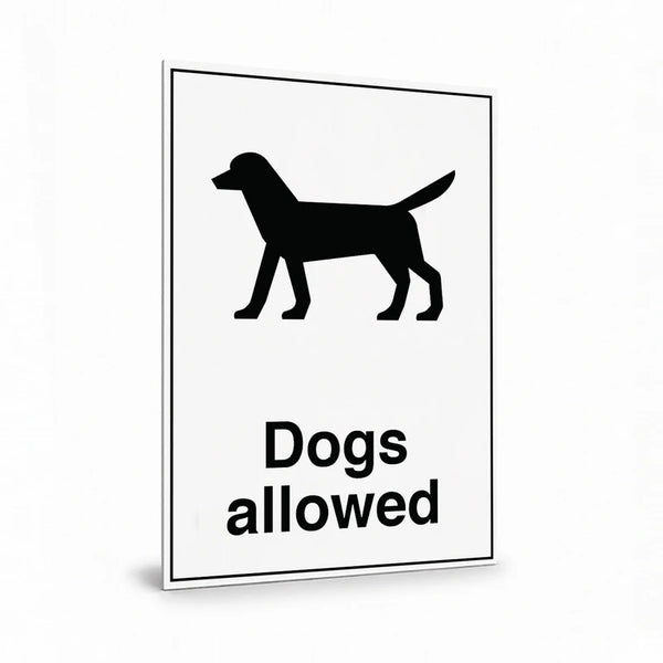 Public Area - Dogs Allowed Sign