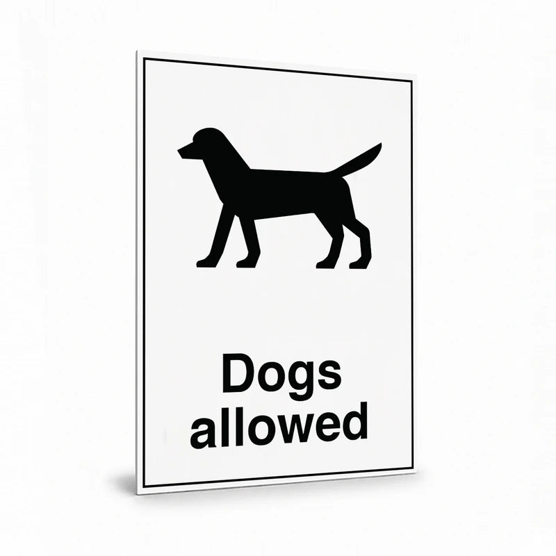 Public Area - Dogs Allowed Sign