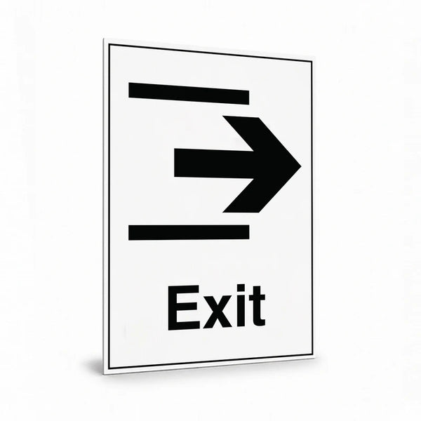 Public Area - Exit Right Arrow Sign