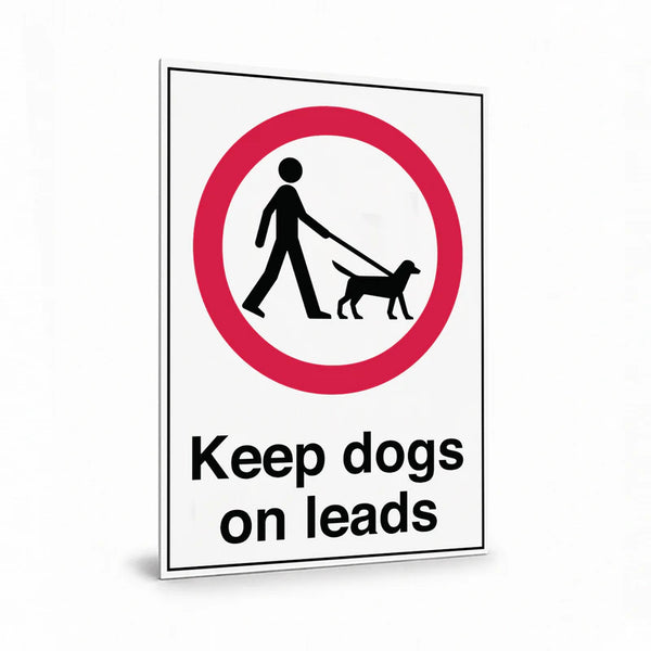 Public Area - Keep Dogs On Leads Sign