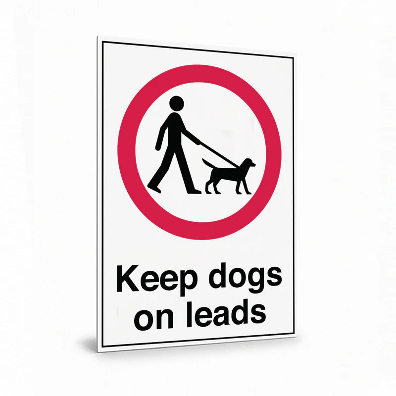 Public Area - Keep Dogs On Leads Sign
