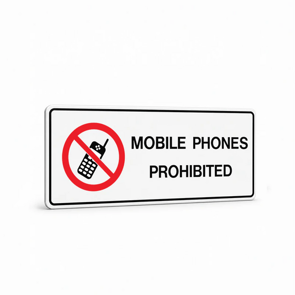 Public Area - Mobile Phones Prohibited Sign