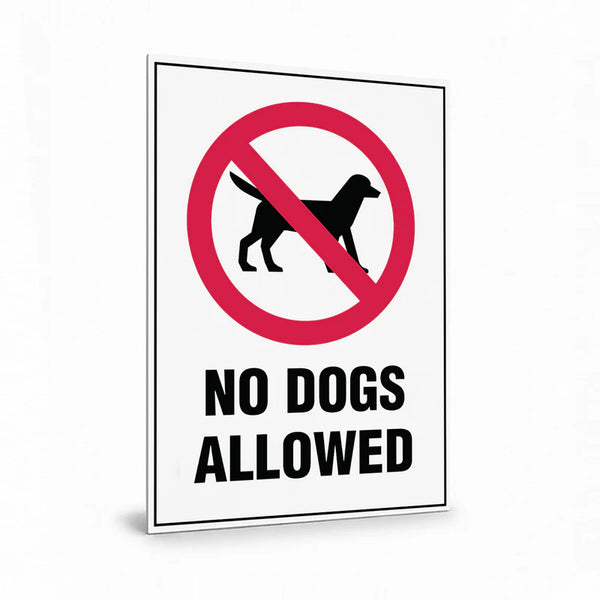 Public Area - No Dogs Allowed Sign