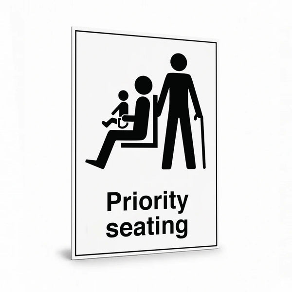 Public Area - Priority Seating Sign