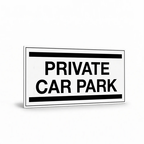 Public Area - Private Car Park Sign