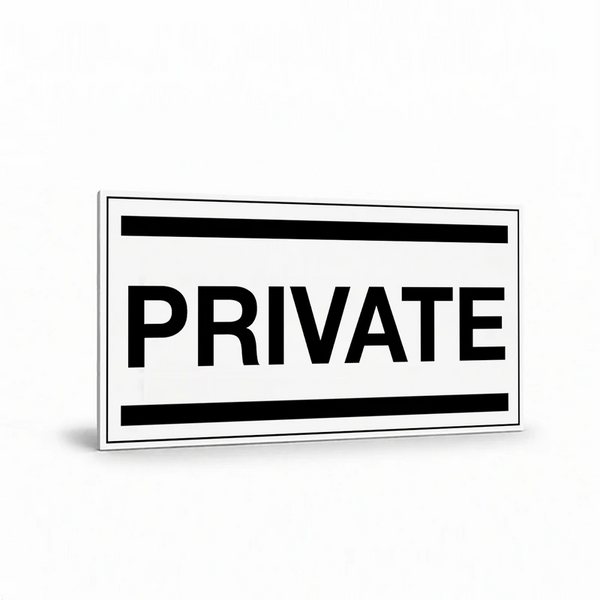 Public Area - Private Sign