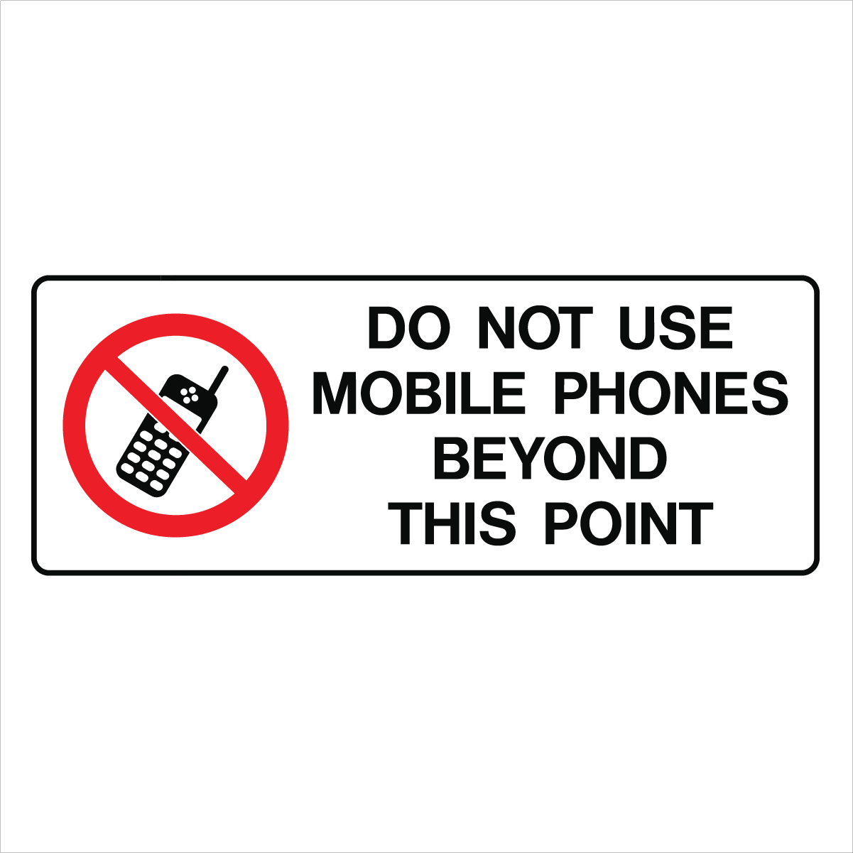 Public Area - Do Not Use Mobile Phones Sign – Signportal