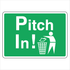 Public Area - Pitch In Sign