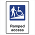 Public Area - Ramped Access Sign