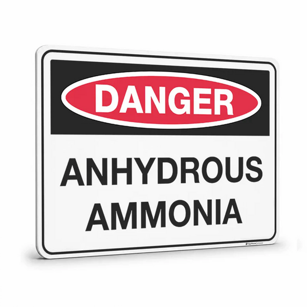 Danger - Anhydrous Ammonia Sign