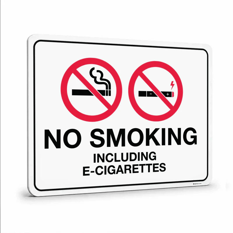 Prohibition - No Smoking Including E-Cigarettes Signs