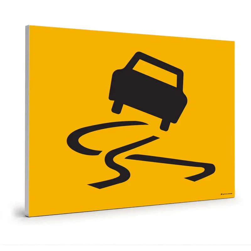 Traffic & Parking - Slippery Road Picto Swing Stand Sign
