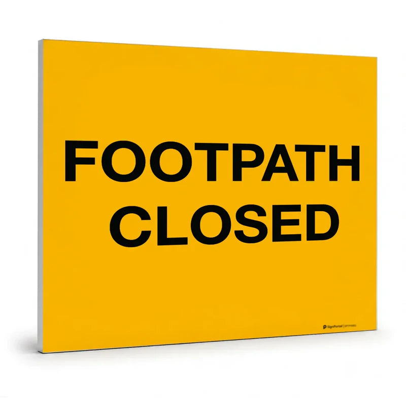 Traffic & Parking - Footpath Closed Swing Stand Sign