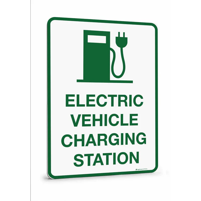 Traffic & Parking - Parking Electric Vehicle Charging Station Sign