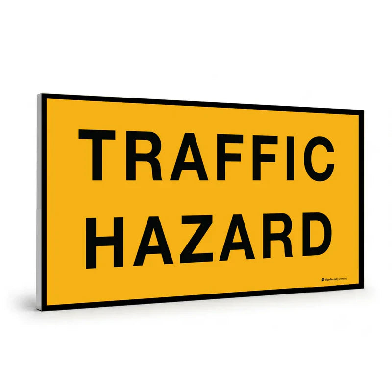 Traffic & Parking - Temporary Boxed Edge Road Sign