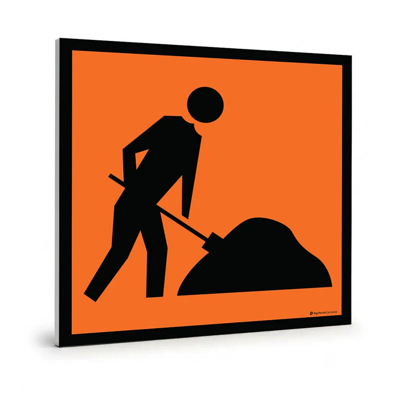 Traffic & Parking - Worker Dig Picto Sign