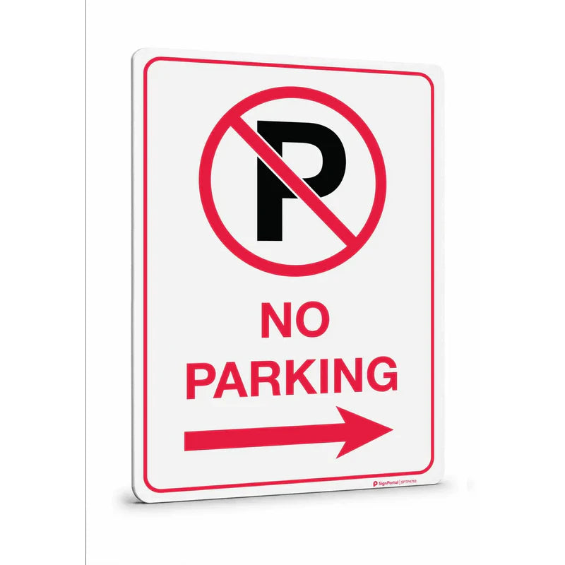 Parking & No Parking - No Parking Picto Arrow Right Sign