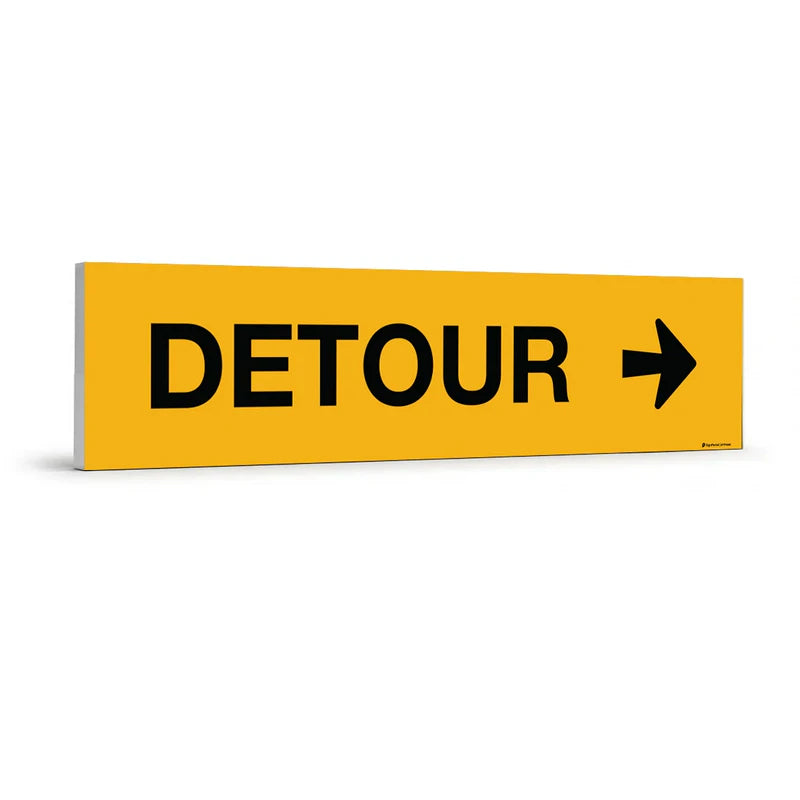 Traffic & Parking - Detour Right Arrow Sign