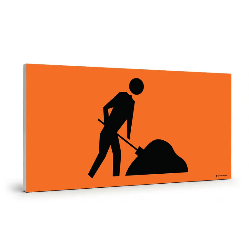 Traffic & Parking - Worker Dig Picto Sign