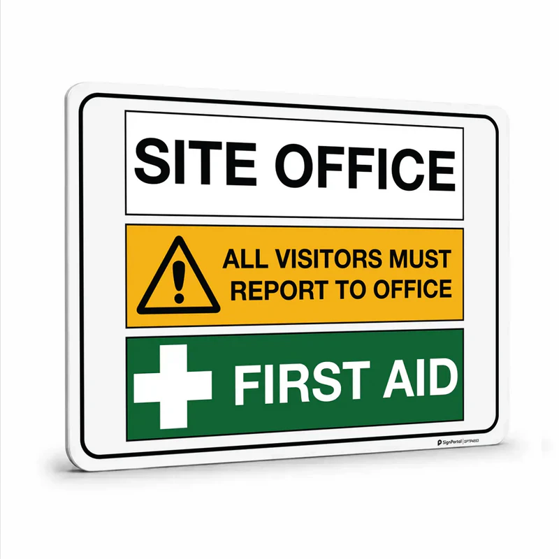 Traffic & Parking - Multiple Message - Site Office Sign