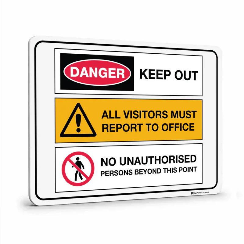 Traffic & Parking - Multiple Message - Keep Out Sign