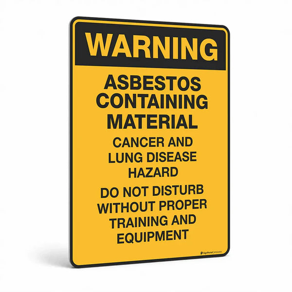 Warning - Asbestos Containing Material Sign