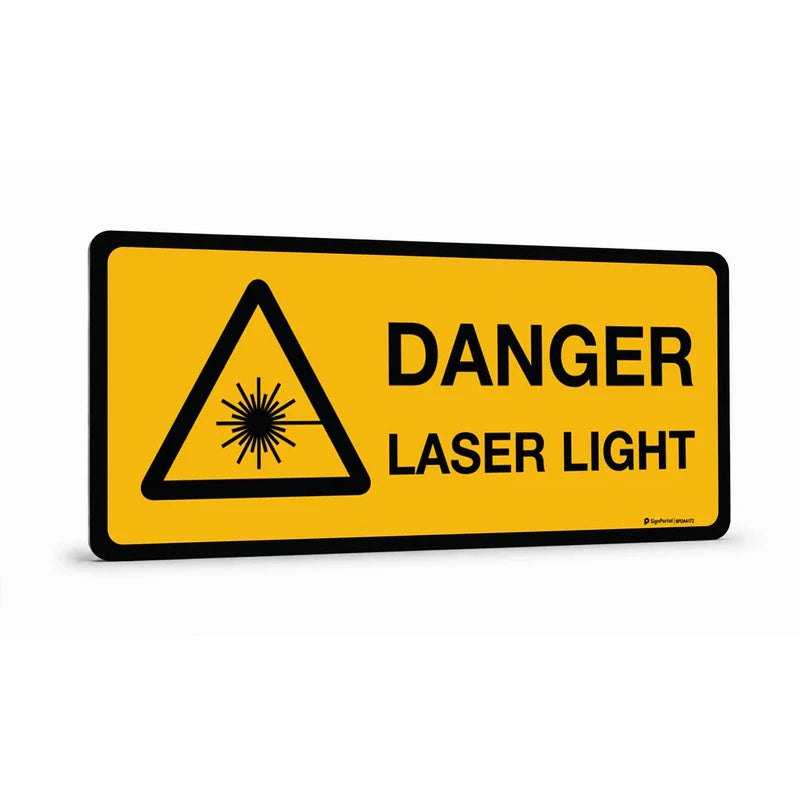 Warning - Danger Laser Light Sign