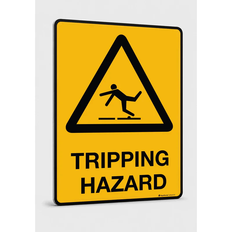 Warning - Tripping Hazard Sign