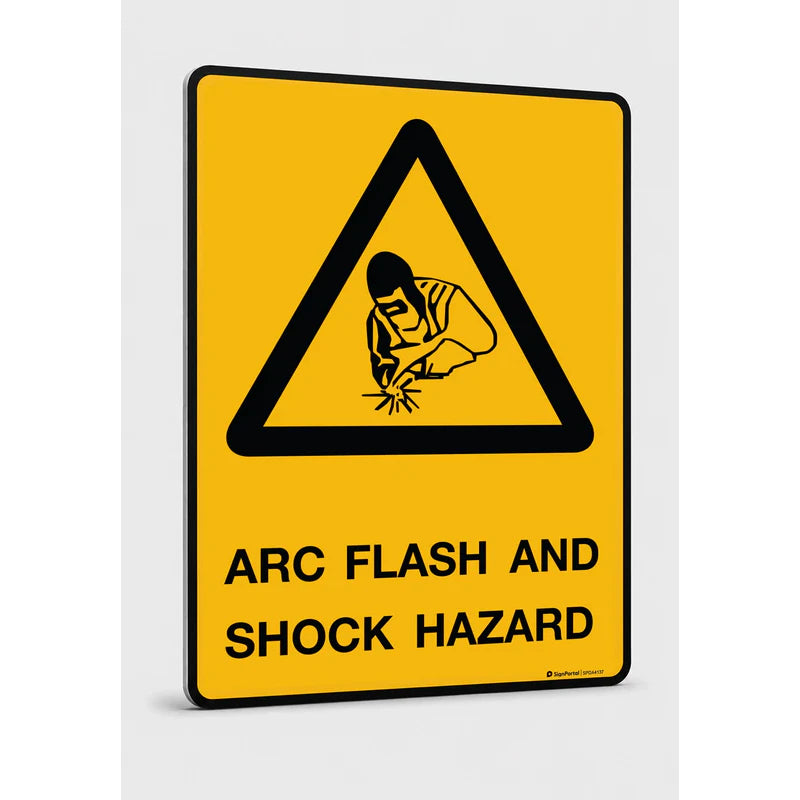 Warning - Arc Flash And Shock Hazard Sign