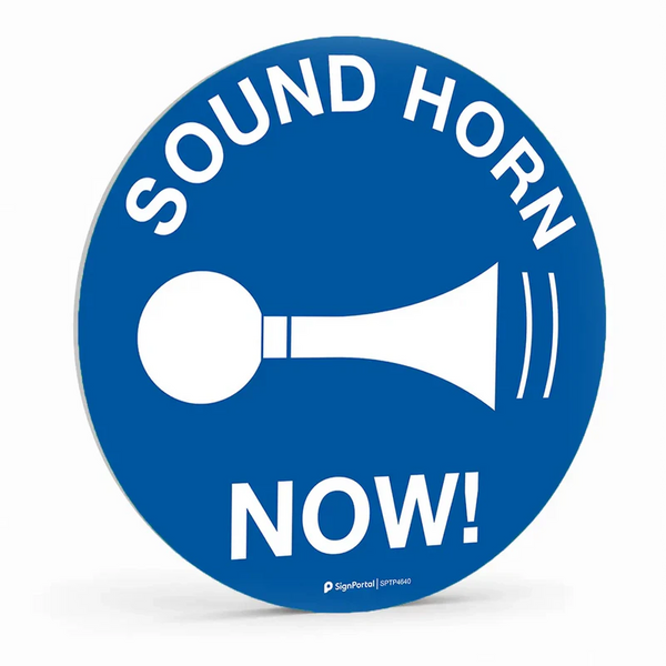 Warehouse & floor - Sound Horn Now Sign
