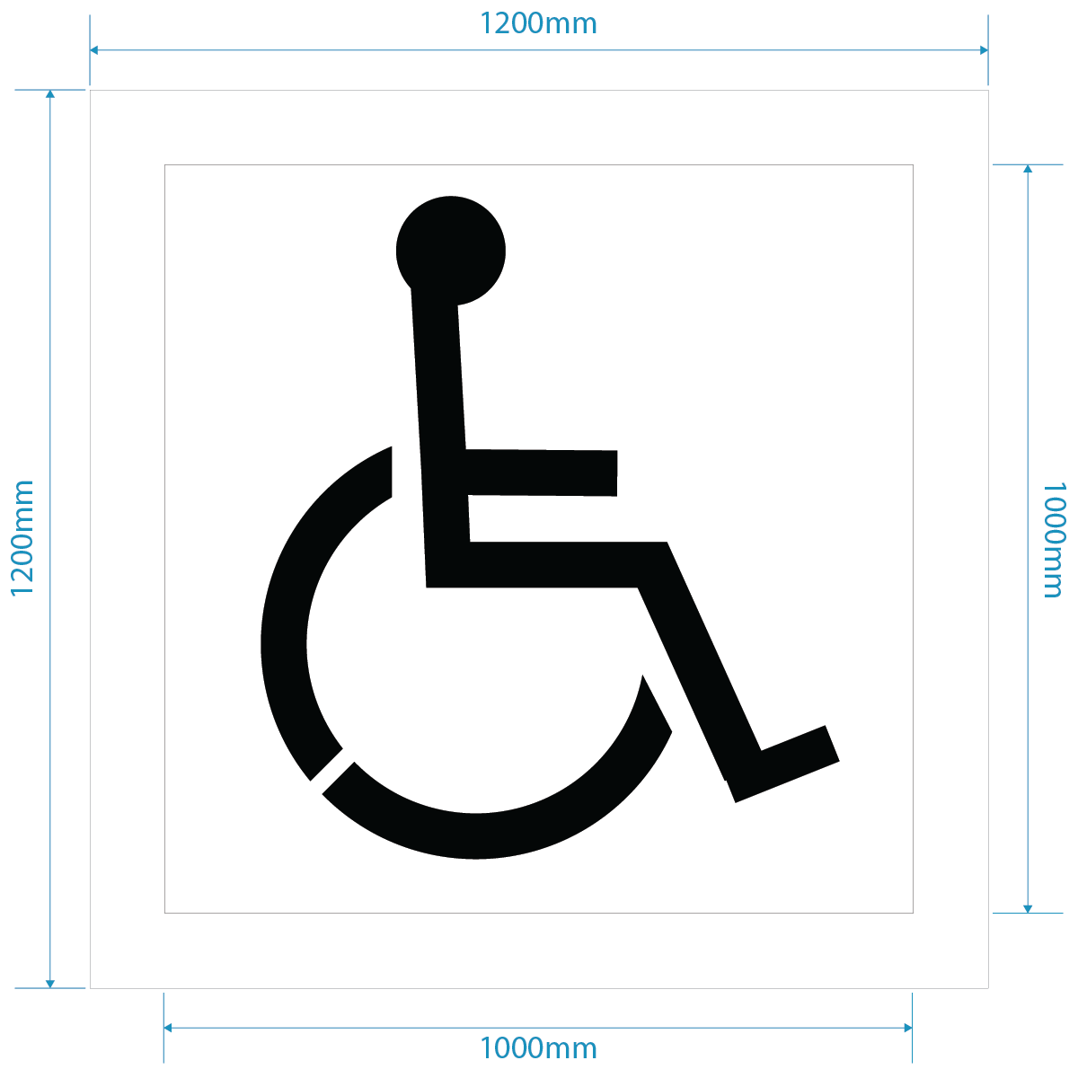 Disabled Parking Kit Stencil