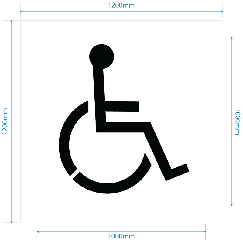 Disabled Parking Kit Stencil