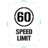 60kph Speed Limit Stencil